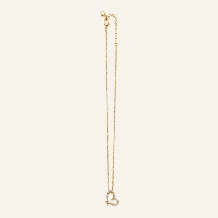 Pave Intertwined Heart Necklace — listing image 5 of 5